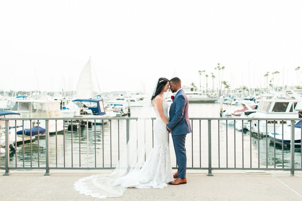 wedding at the pier