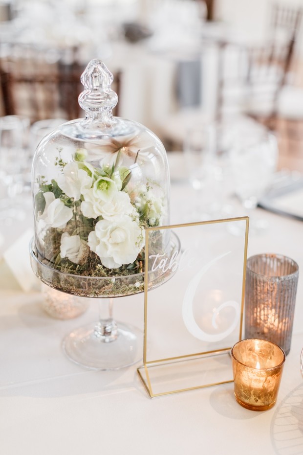 glass table numbers