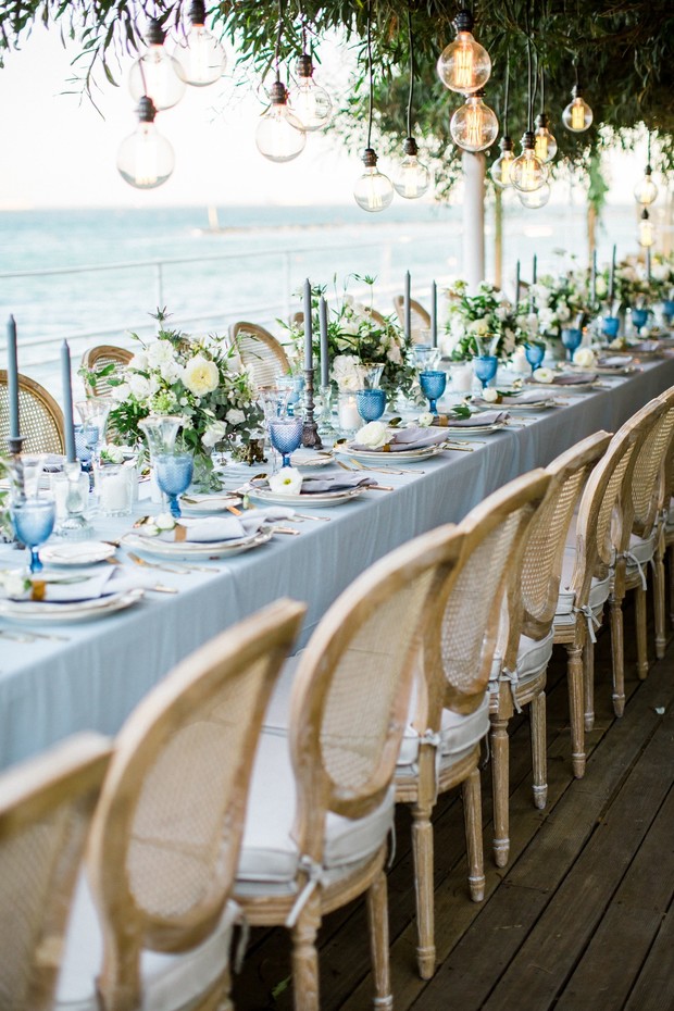 romantic and fantastical outdoor wedding reception decor