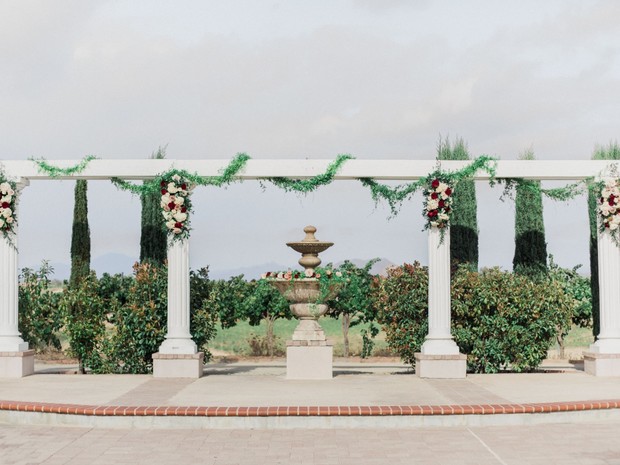 outdoor wedding ceremony at Mount Palomar Winery