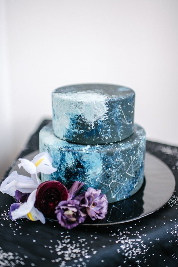 constellation wedding cake