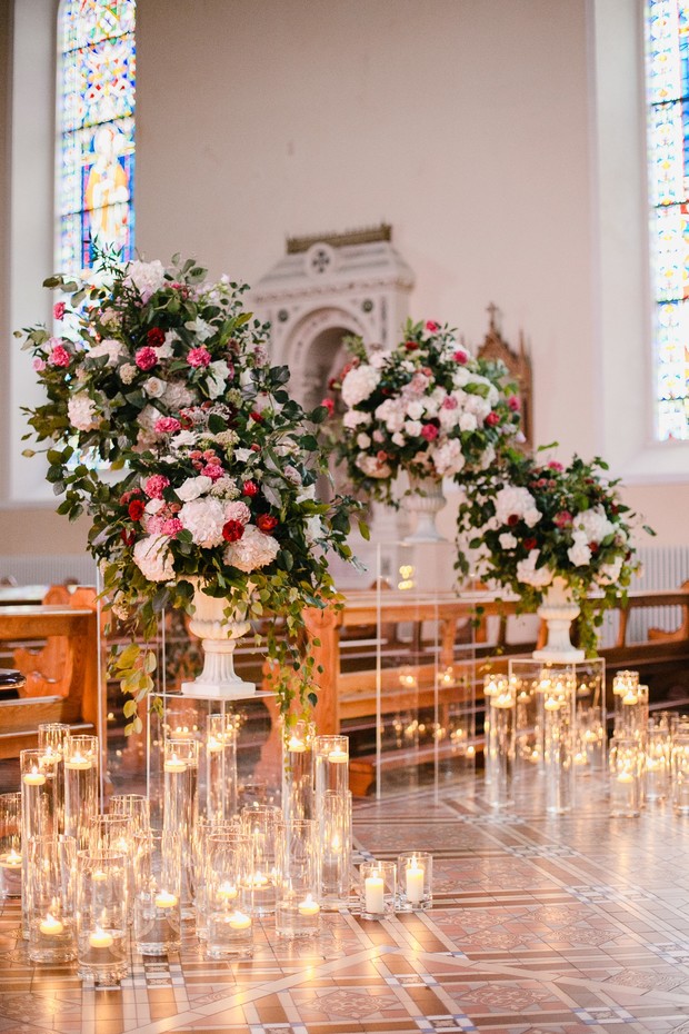 Wedding ceremony floral design