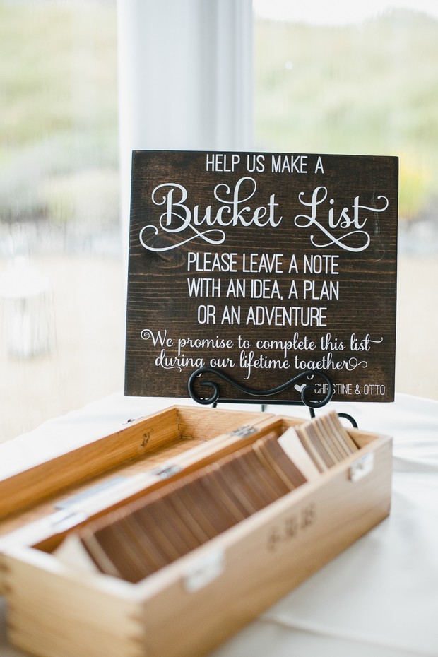 wedding bucket list