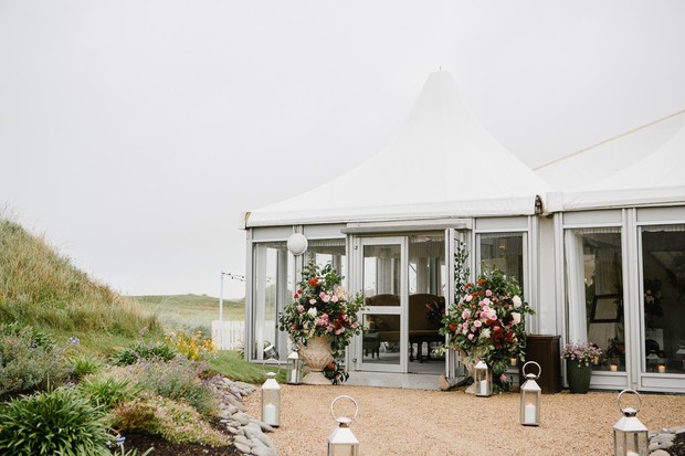 tent wedding reception