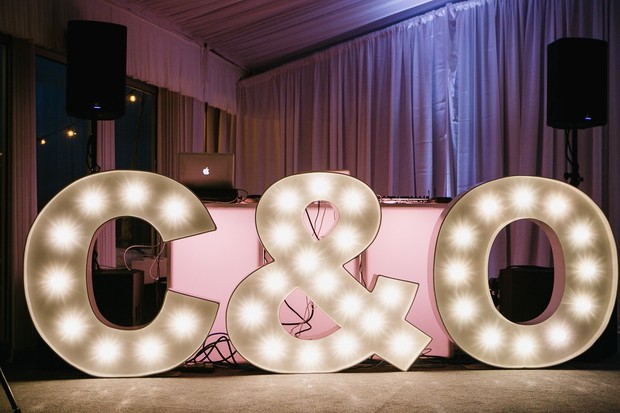 wedding marquee sign