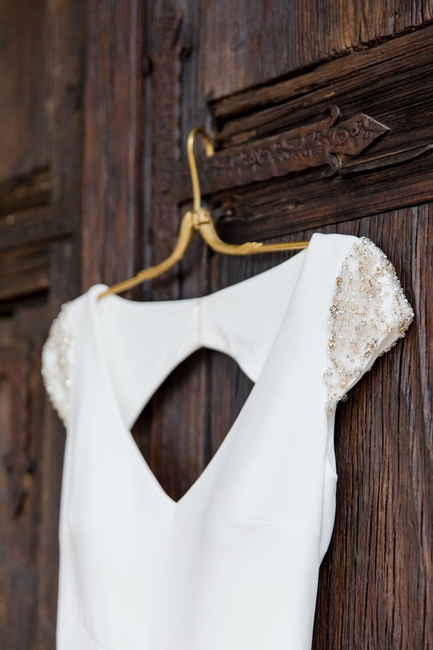sweet capped sleeve wedding dress