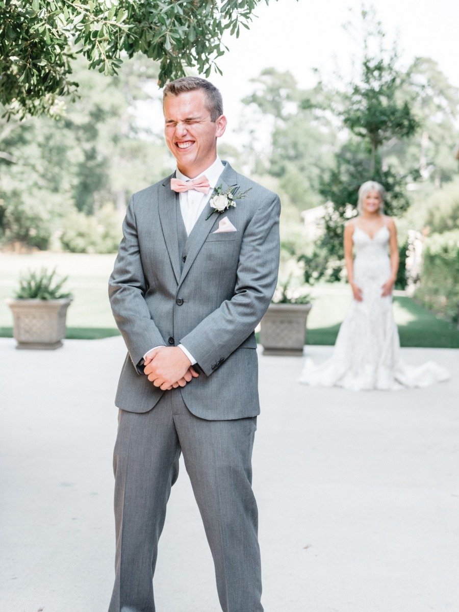Natural Chic Blush and Grey Wedding at The Carriage House
