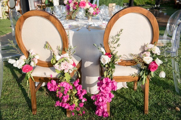 floral seat decor