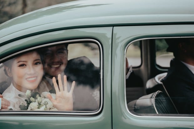 wedding getaway car