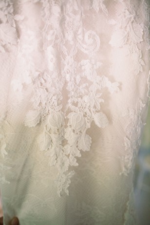 elegant lace wedding gown