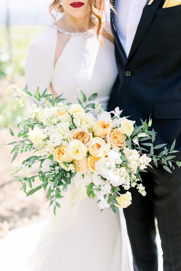 summer yellow wedding bouquet