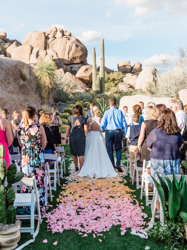 desert wedding ceremony
