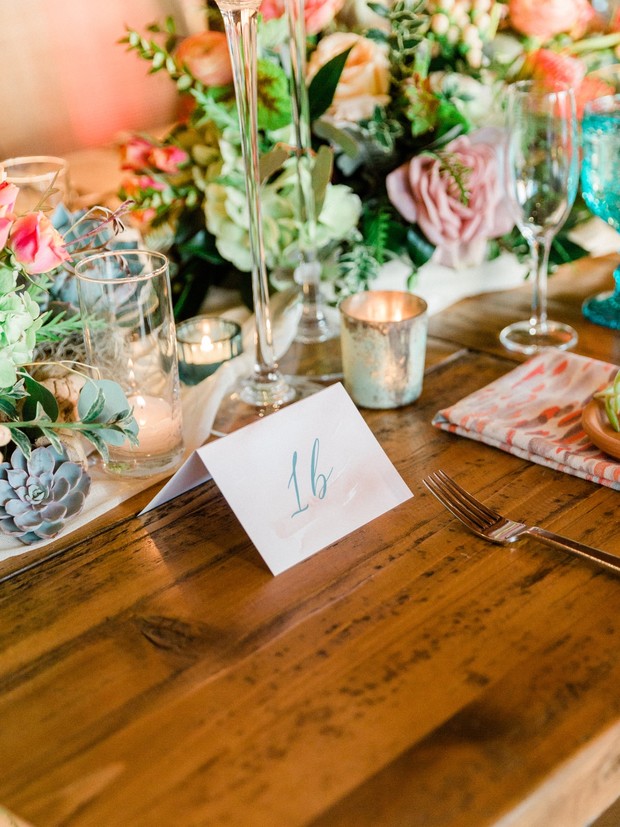 table number wedding