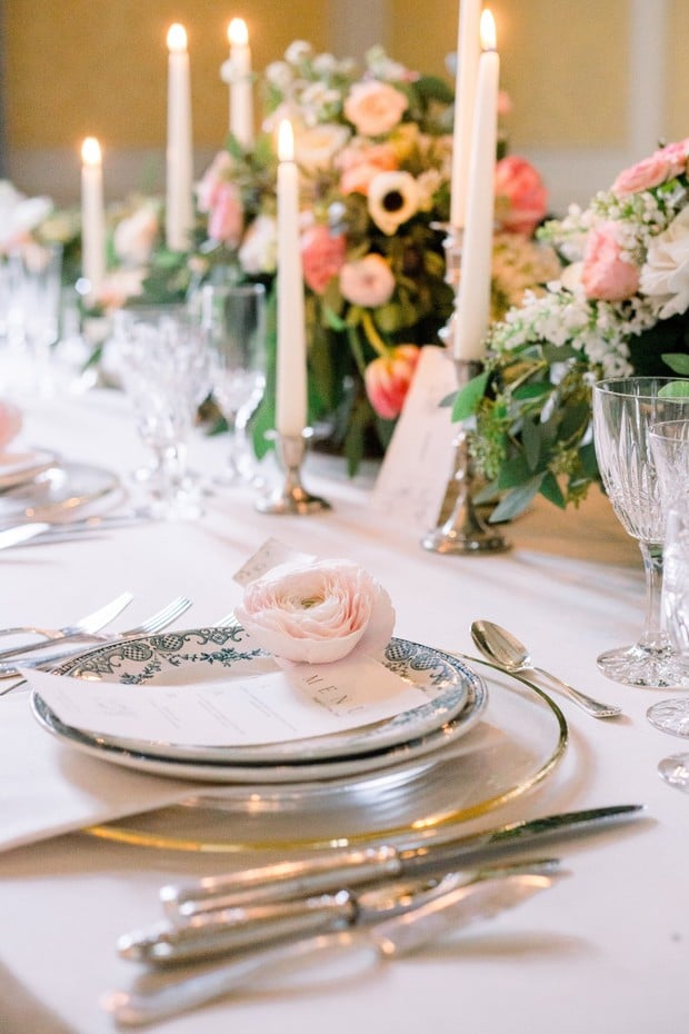 romantic and elegant wedding table decor