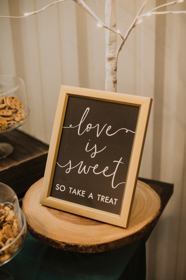 love is sweet wedding sign