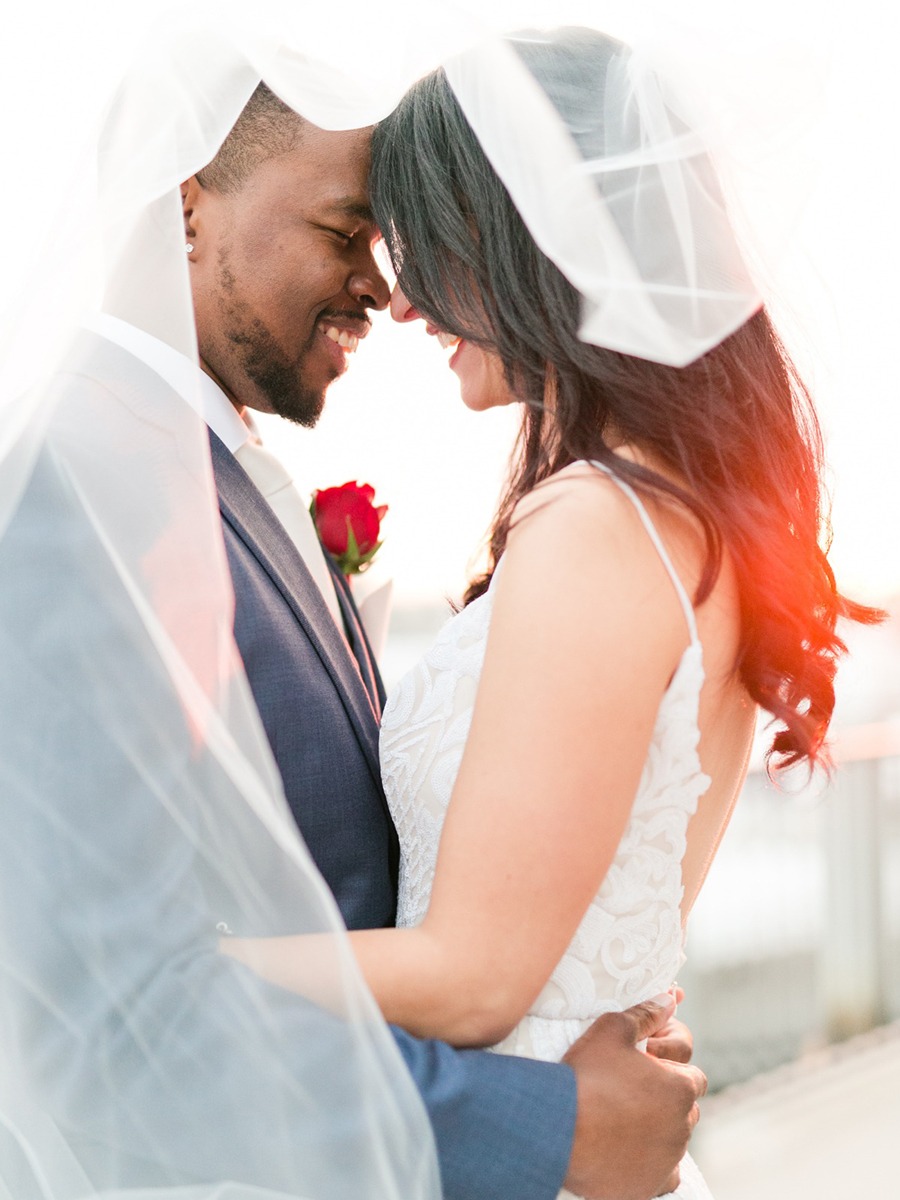 This Burgundy And Blue California Wedding Has Some Style