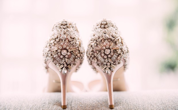 beaded wedding heels