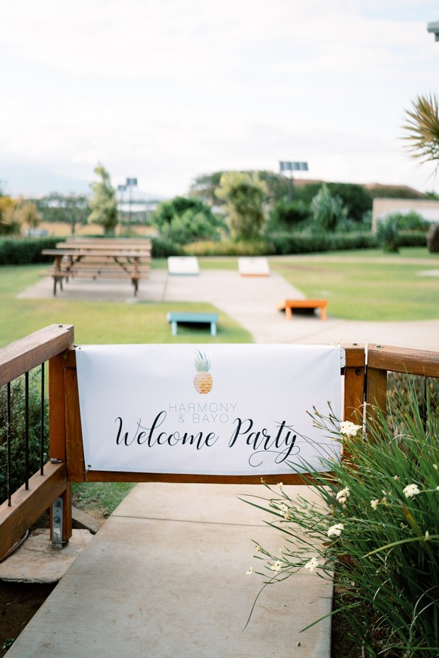 wedding welcome party sign with Wedding Chicks Free Printable