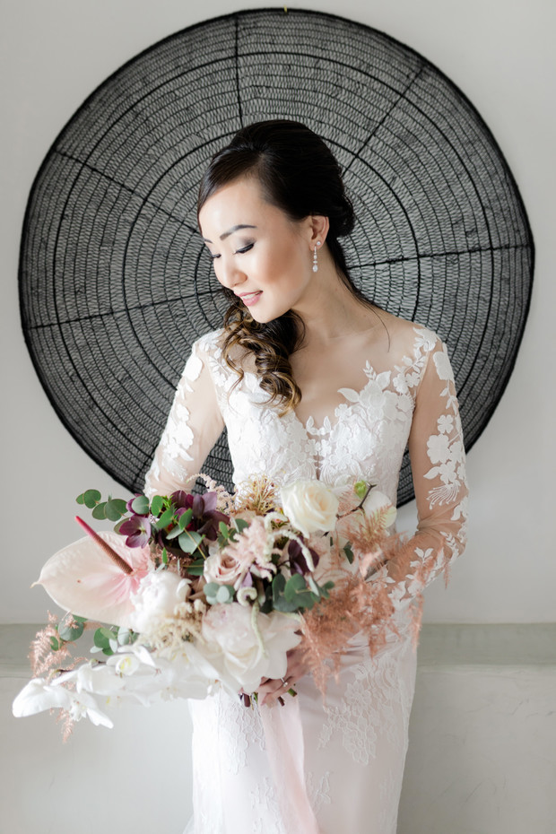 romantic and formal bridal style
