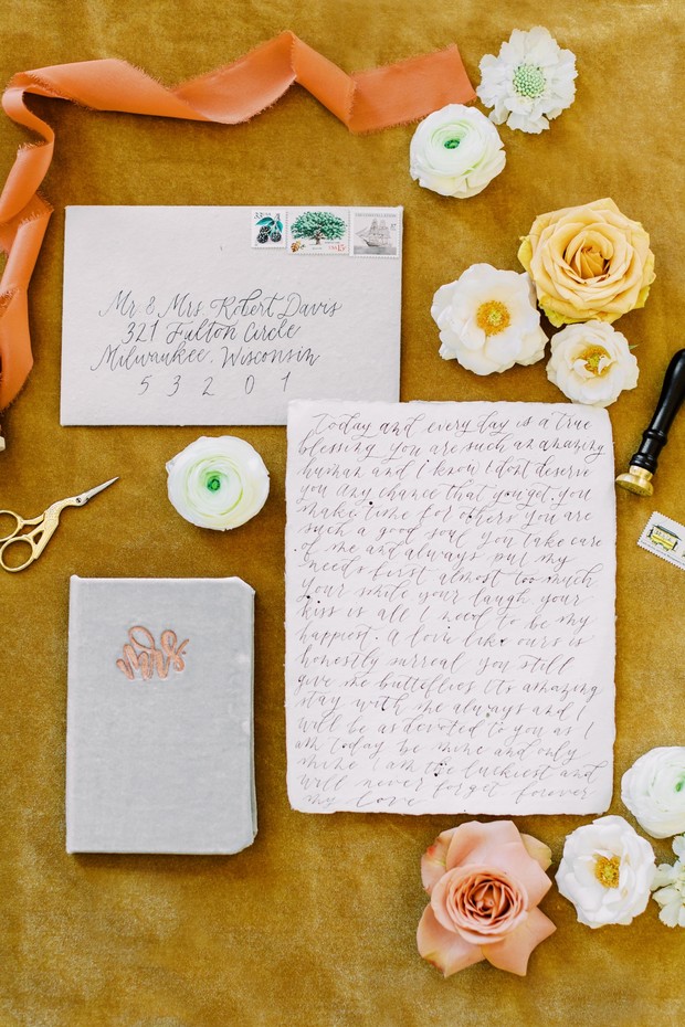 wedding vows and invitation