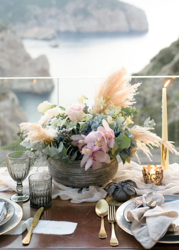 wedding floral centerpiece