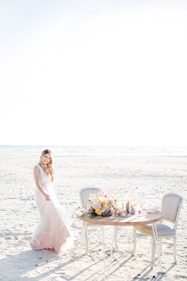 pastel beach wedding