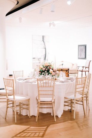 chic wedding reception table