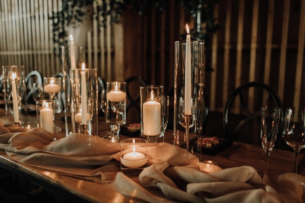 wedding table lighting