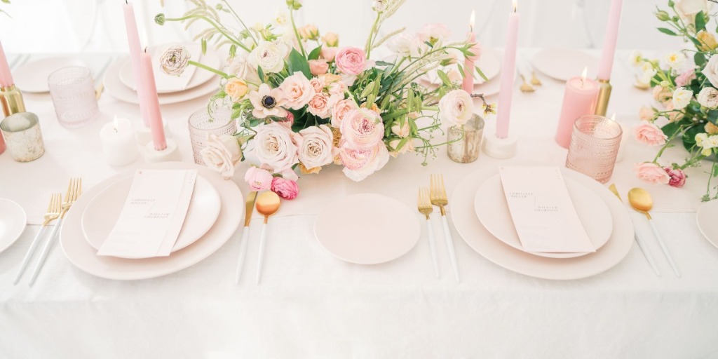 An Elegant Minimalist Wedding Inspiration in Pink and Gold