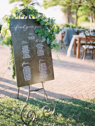 wedding seating assignment