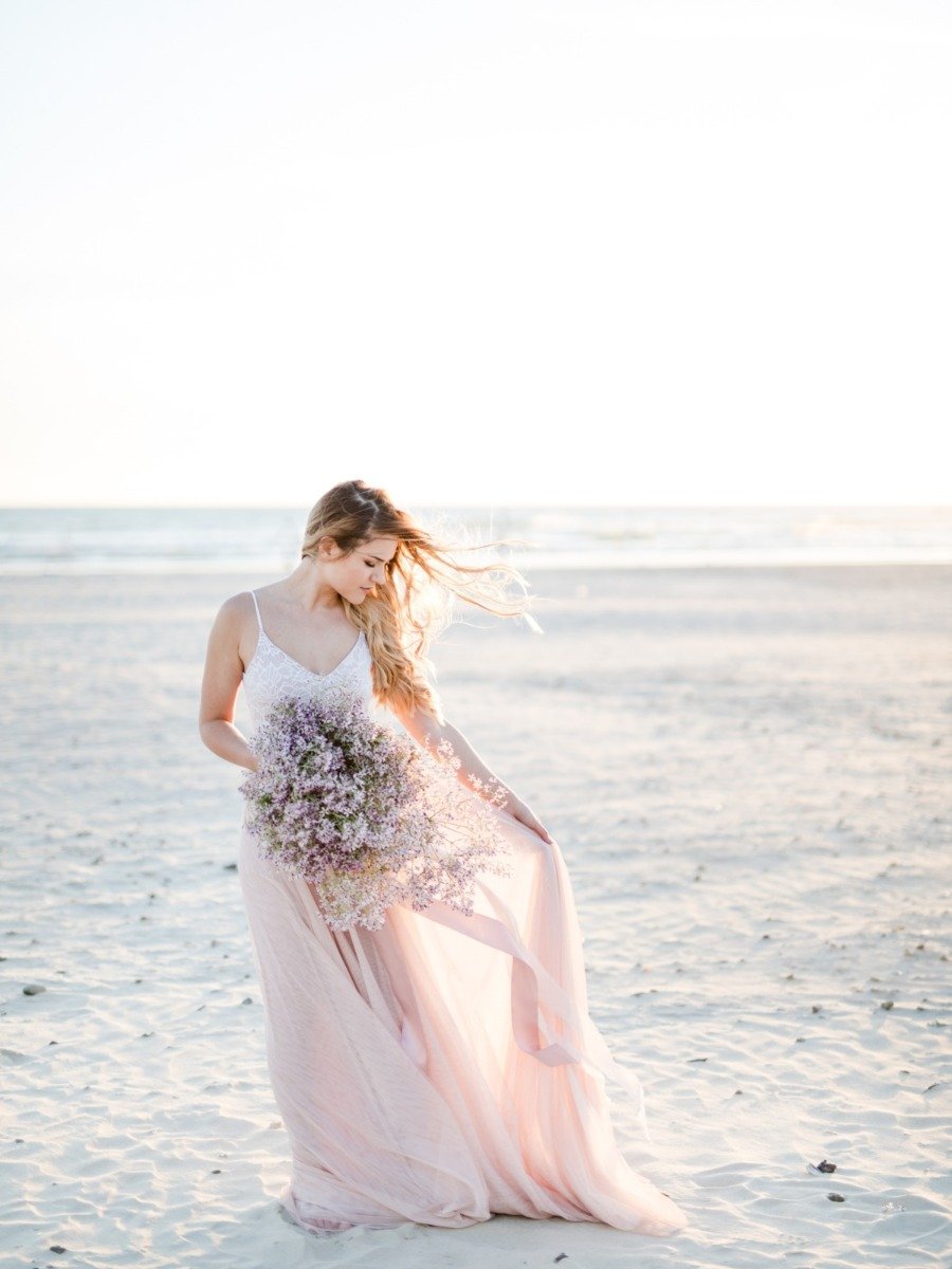 Whimsical Pastel Beach Chic Wedding Inspiration