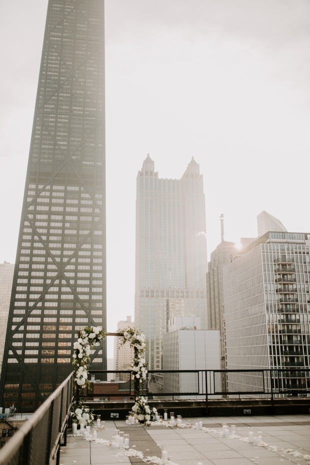 A Surprise Rooftop Proposal In Chicago