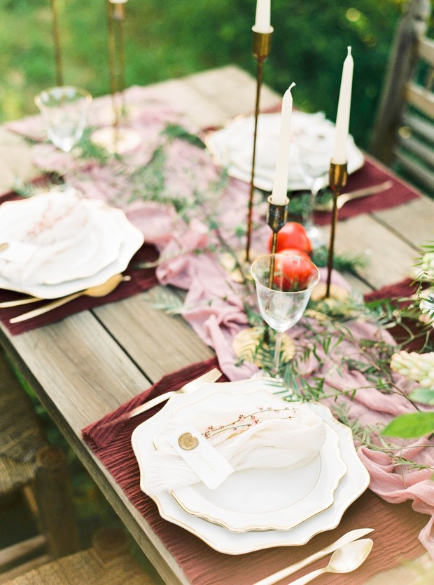 elegant farm table decor