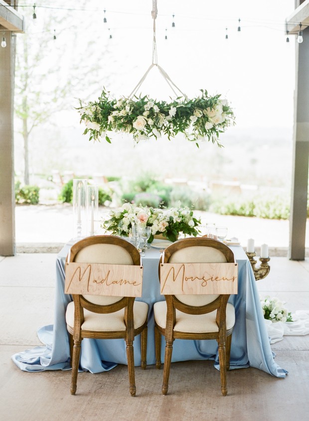 French-inspired sweetheart table