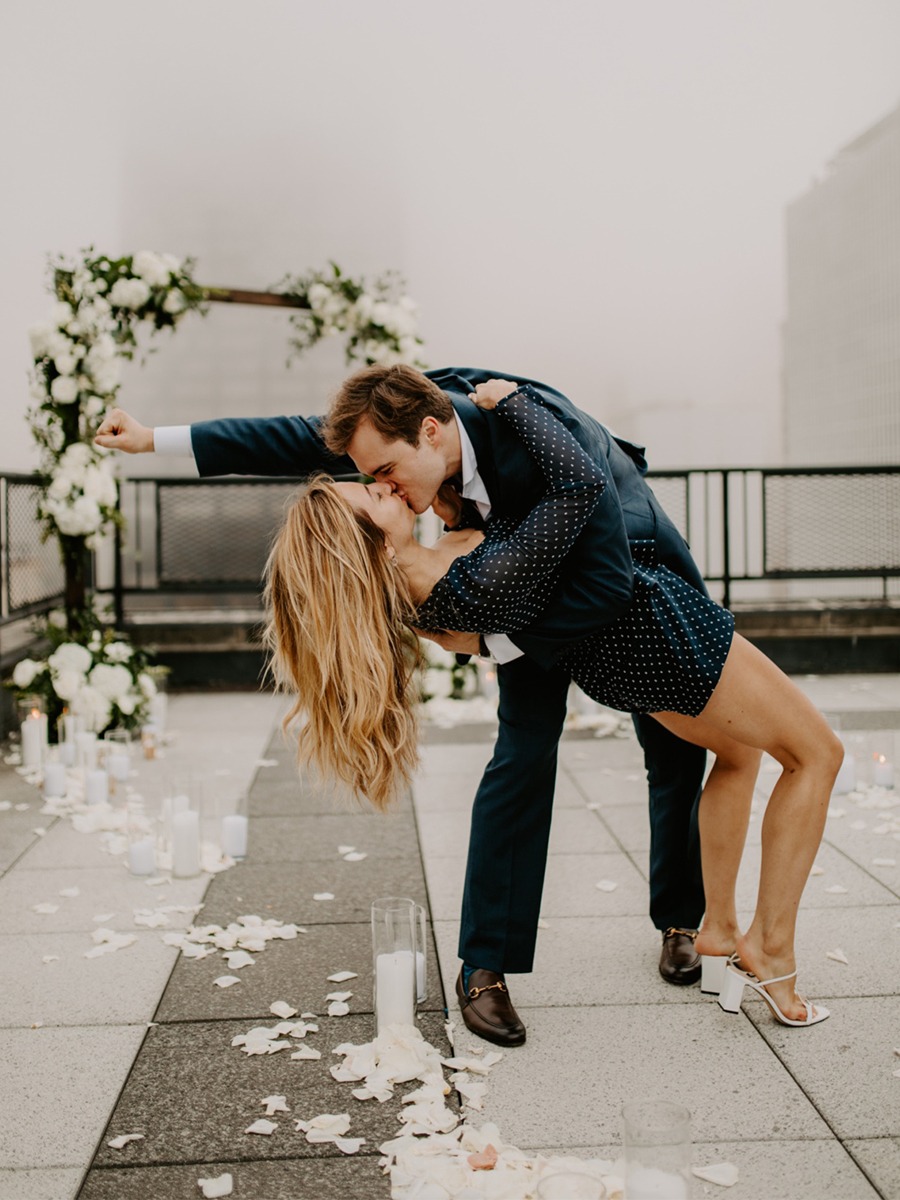 A Surprise Rooftop Proposal In Chicago