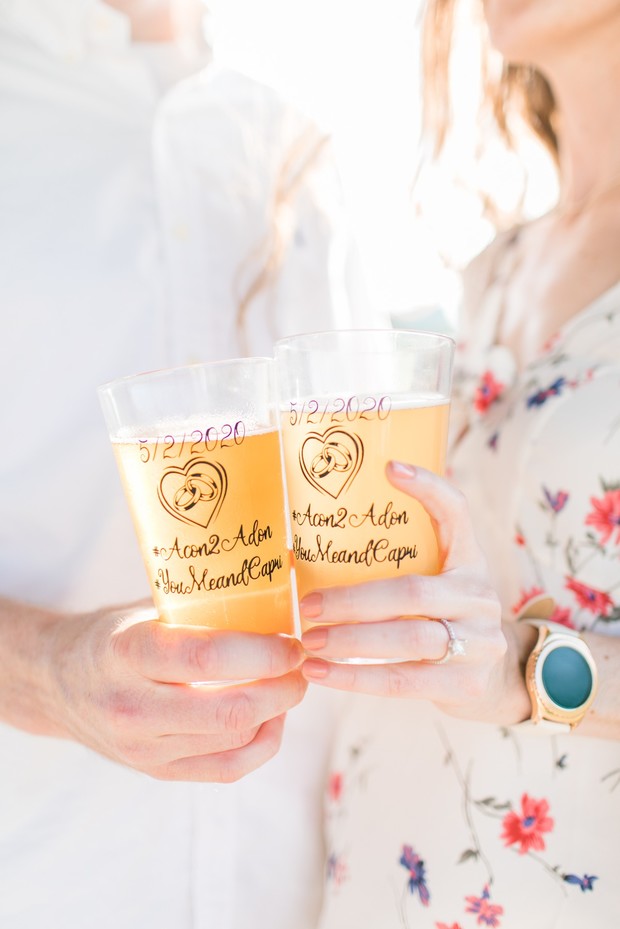custom beer glasses wedding