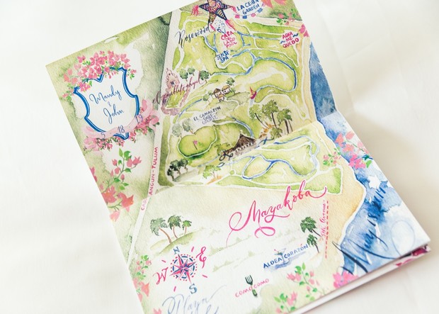 watercolor map for your wedding invitations