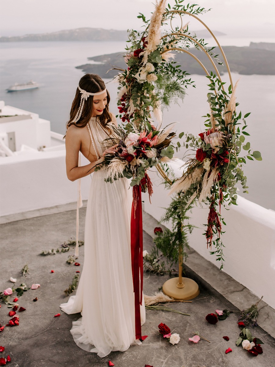 Intimate Wedding Meets Boho Style And Dramatic Views