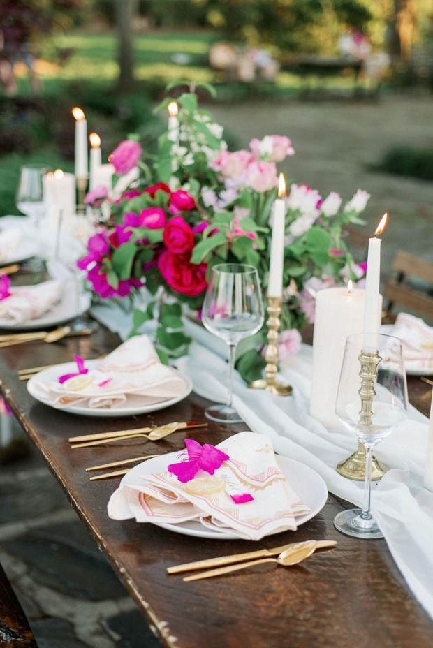 romantic reception table