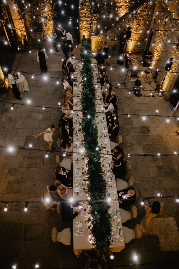 wedding reception lighting