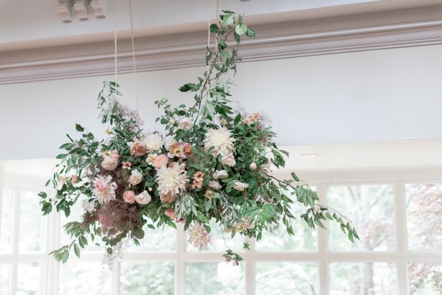 whimsical hanging floral decor