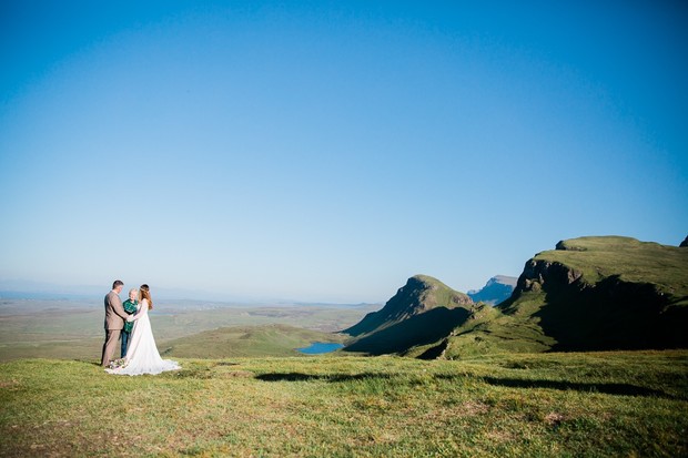 outdoor wedding ceremony in Scotland