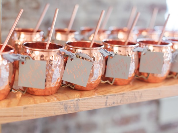 copper moscow mule mugs wedding favors