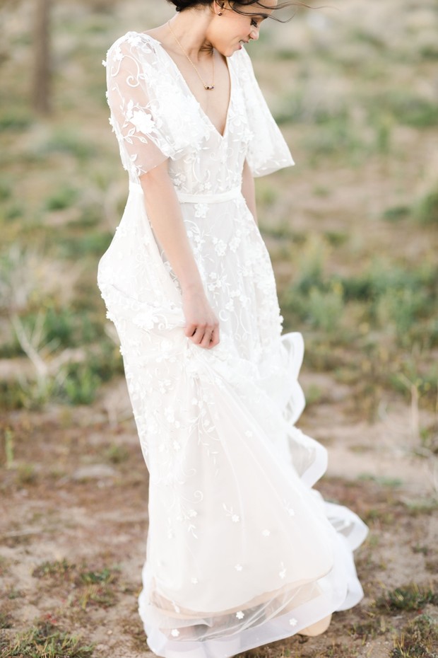 En Blanc LA wedding dress