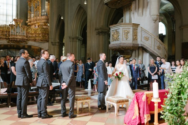 saying I do in a historic cathedral