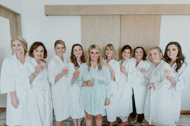 bridesmaids getting ready robes
