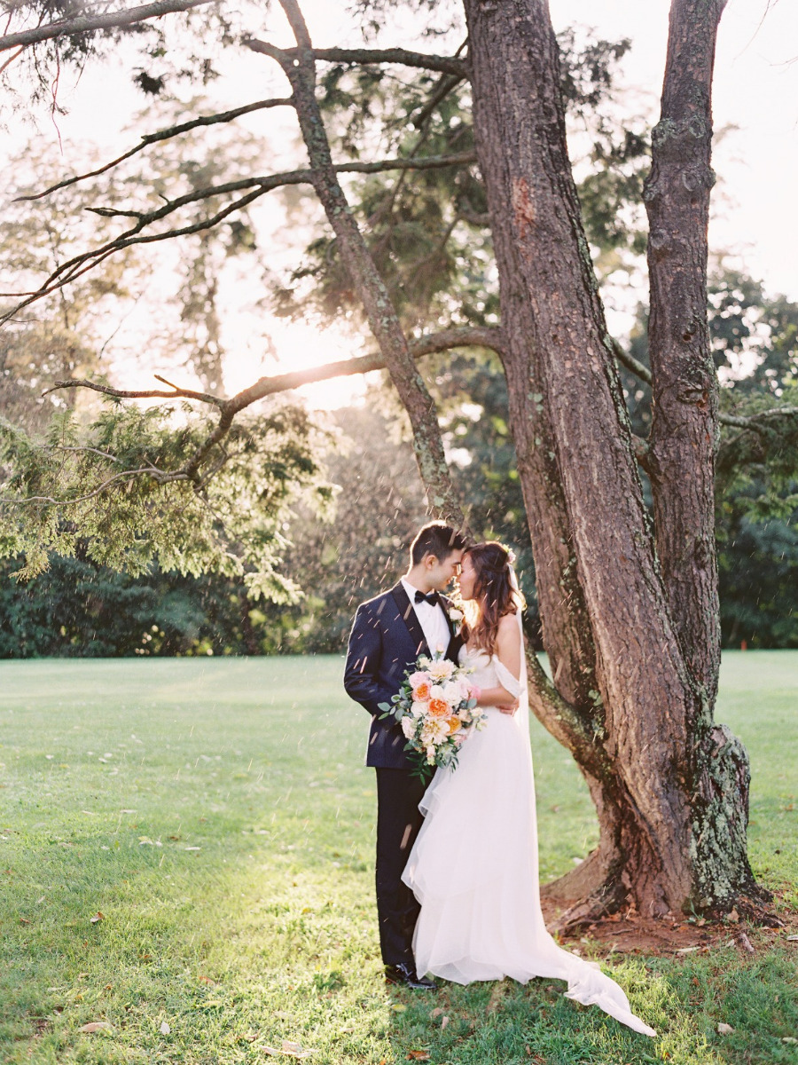 Chic Rainy Day Greenhouse Wedding