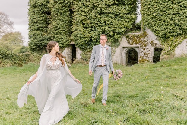 castle ruin wedding inspiration straight out of a fairytale