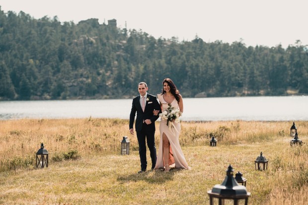 lantern wedding aisle decor