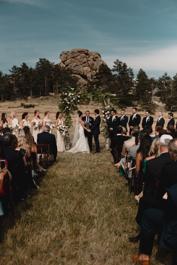 outdoor wedding ceremony